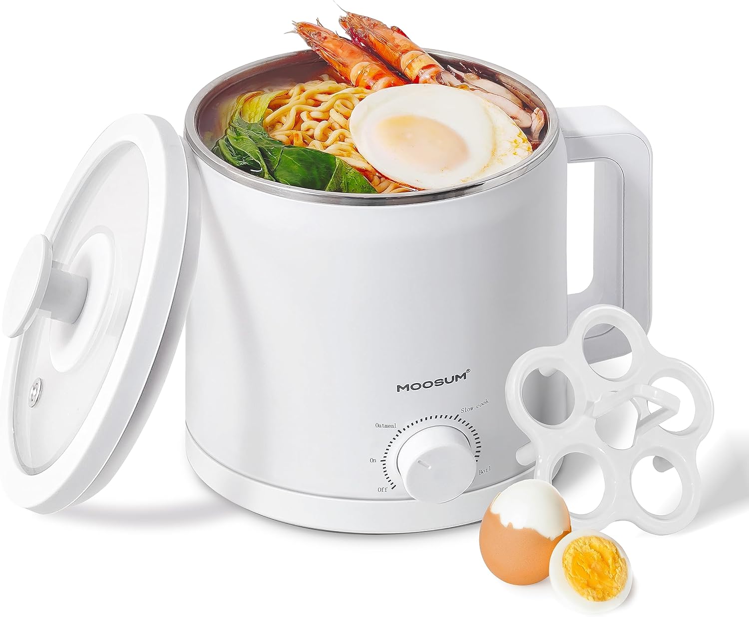 Mini Electric Hot Pot with Stainless Steel, 1.5L