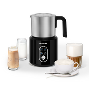 4-in-1 17oz Stainless Steel Milk Frother, Black