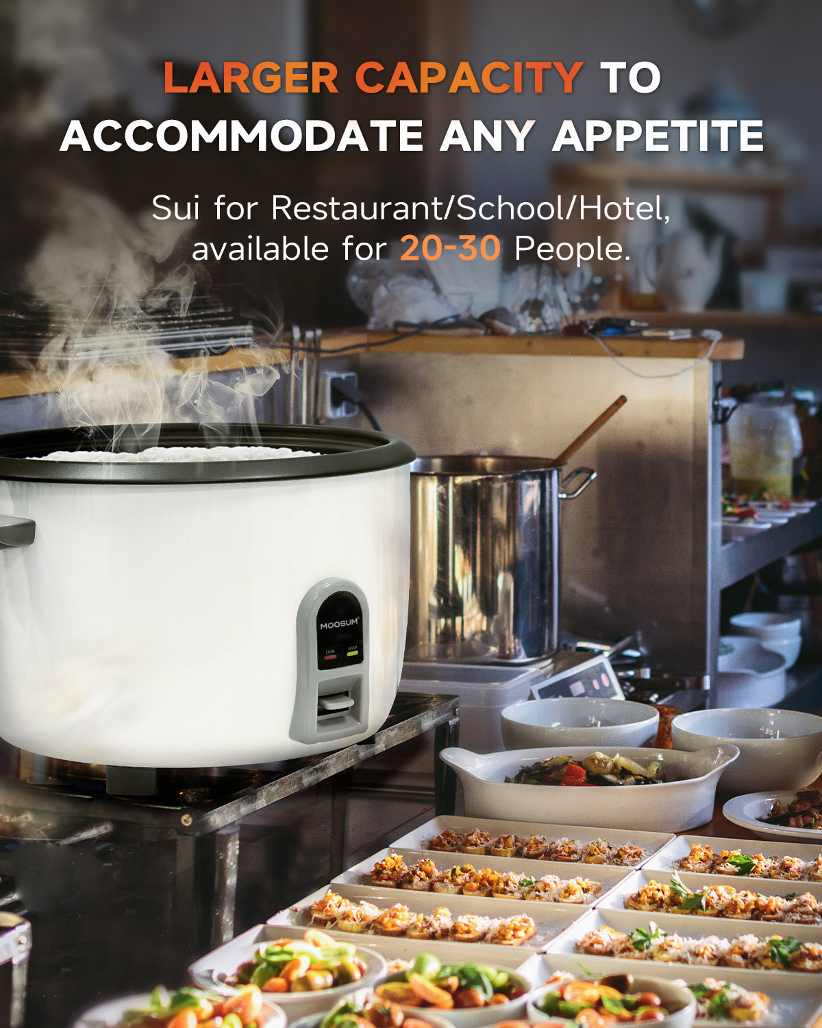 30-Cup (UnCooked), 60-Cup (Cooked) Commercial Rice Cooker